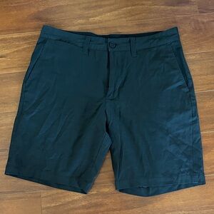 RVCA Men's Black Flat Front Shorts